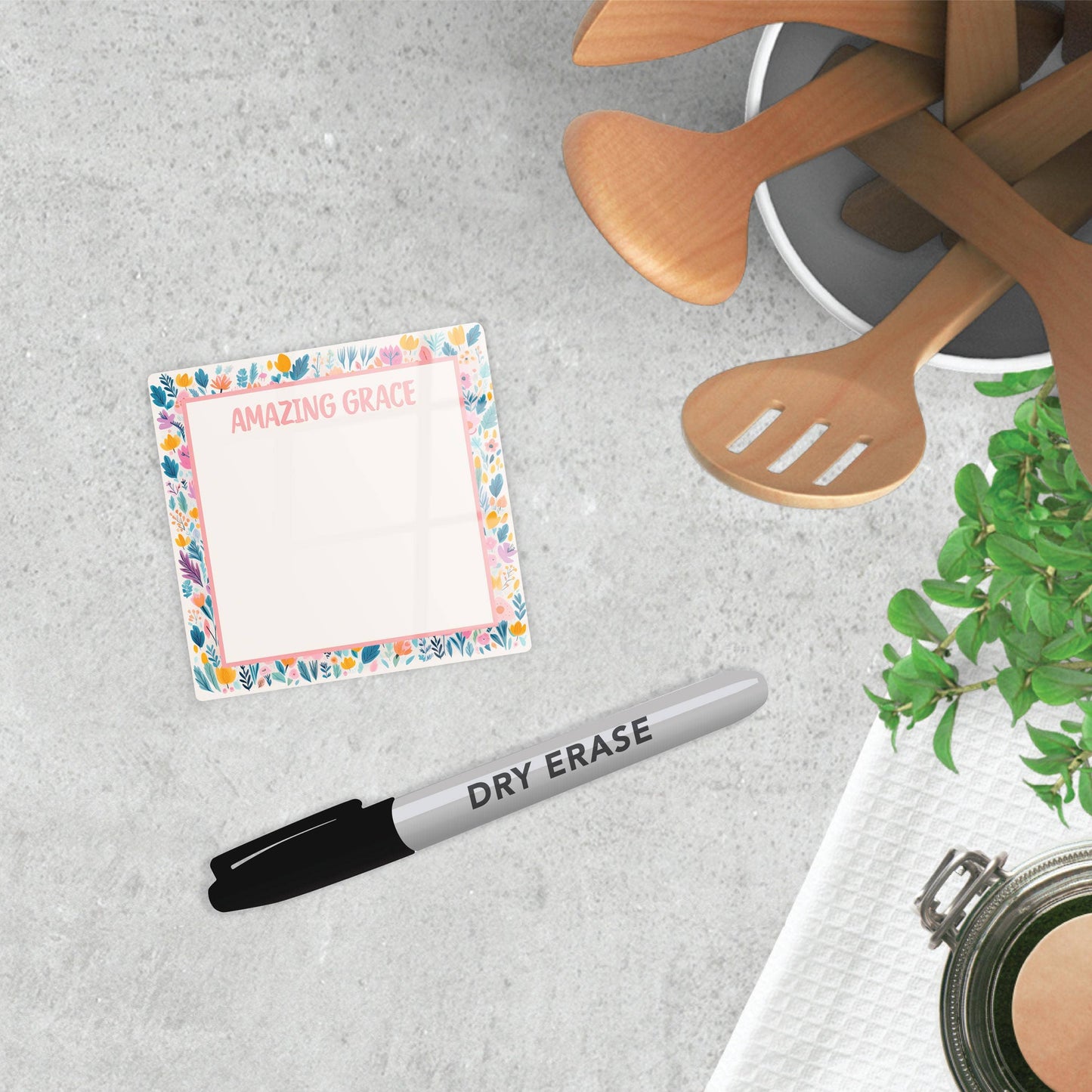 Dry Erase Board, Spiritual Message Board, Glass Marker Board