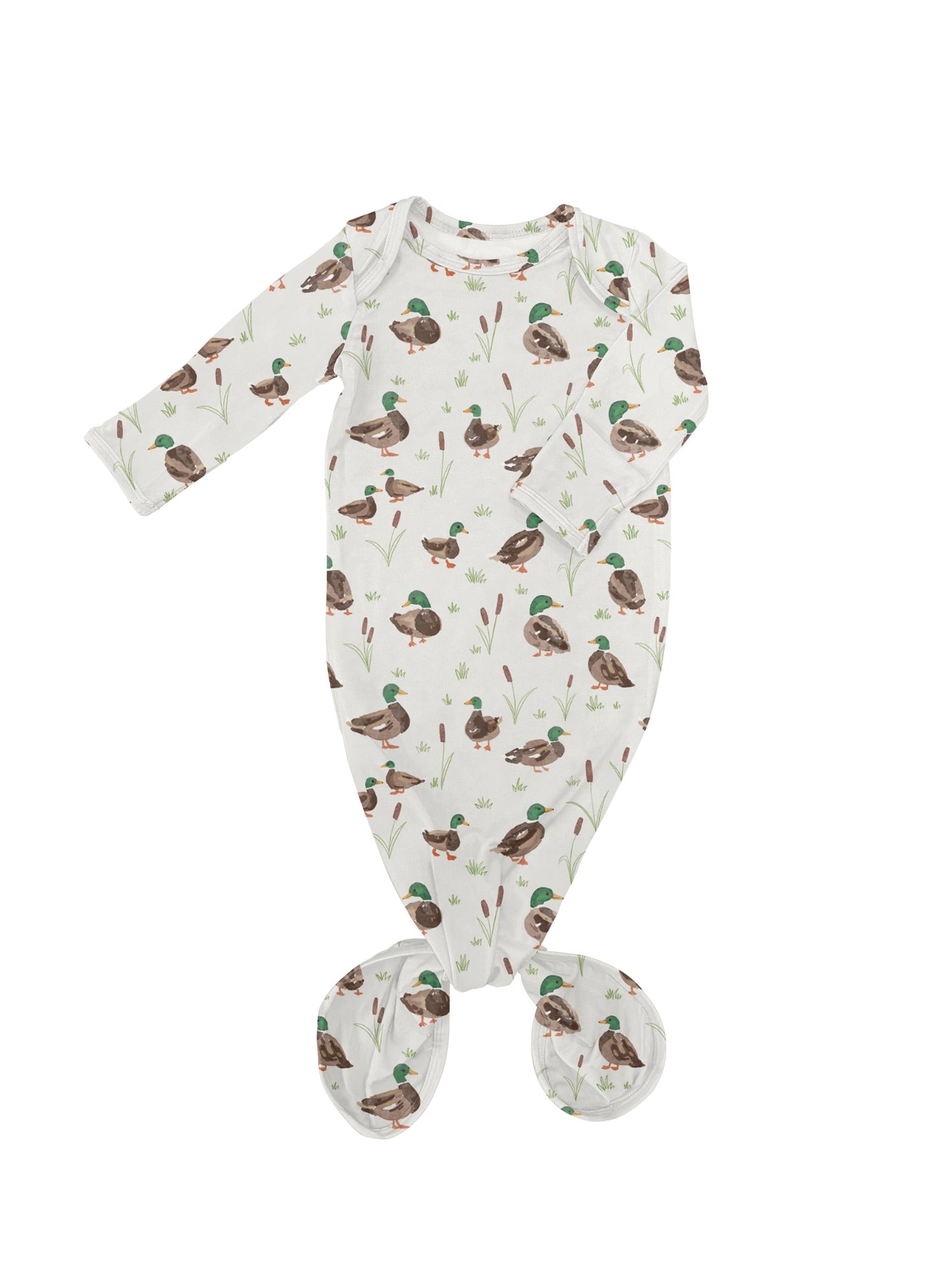 Mallard Drake Ducks- Knotted Gown