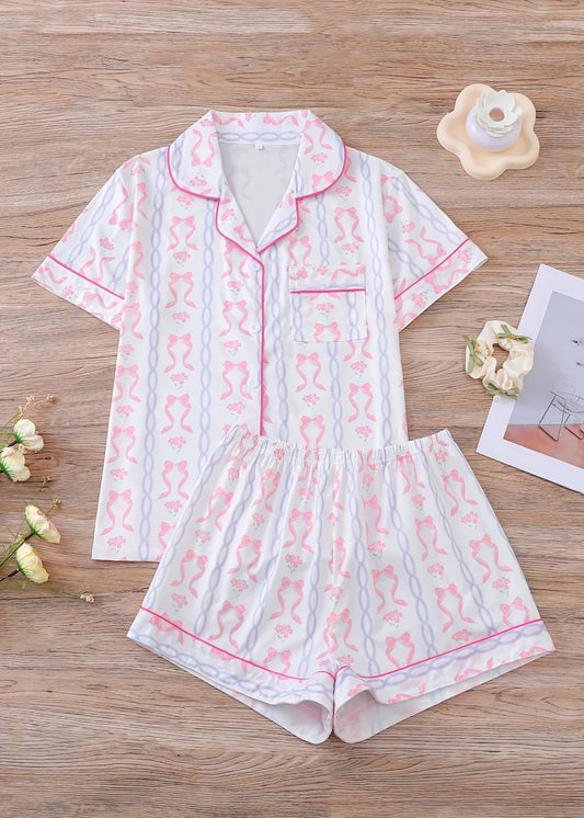 WOMENS PAJAMA SET - BOW
