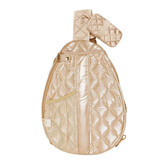 JILLIAN PICKLEBALL SLING CROSS COURT- CHAMPAGNE