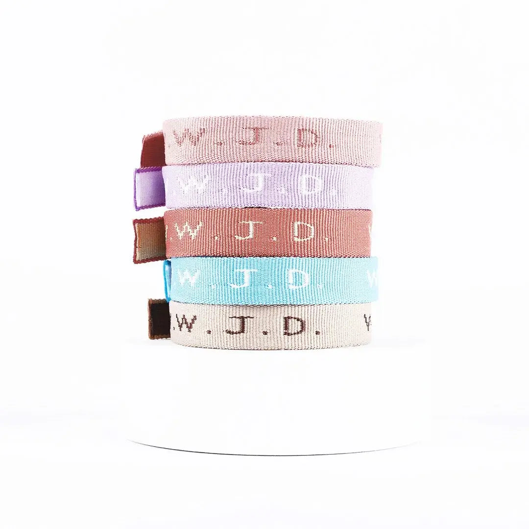 Bracelet - Assorted Light Colors - WWJD