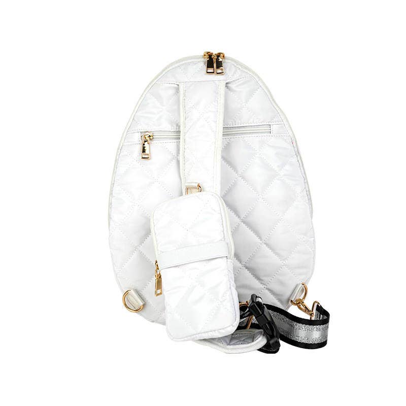 Jillian Pickle Ball Bag Sling Courtly White - Closeout Deal
