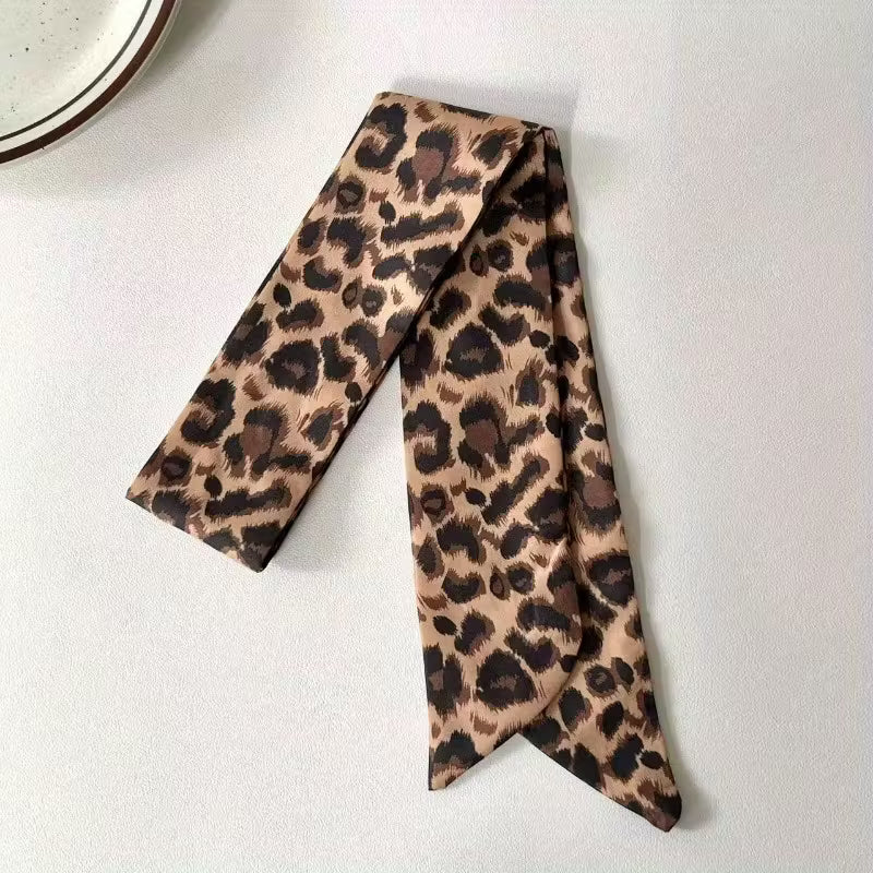 SKINNY LEOPARD SCARF