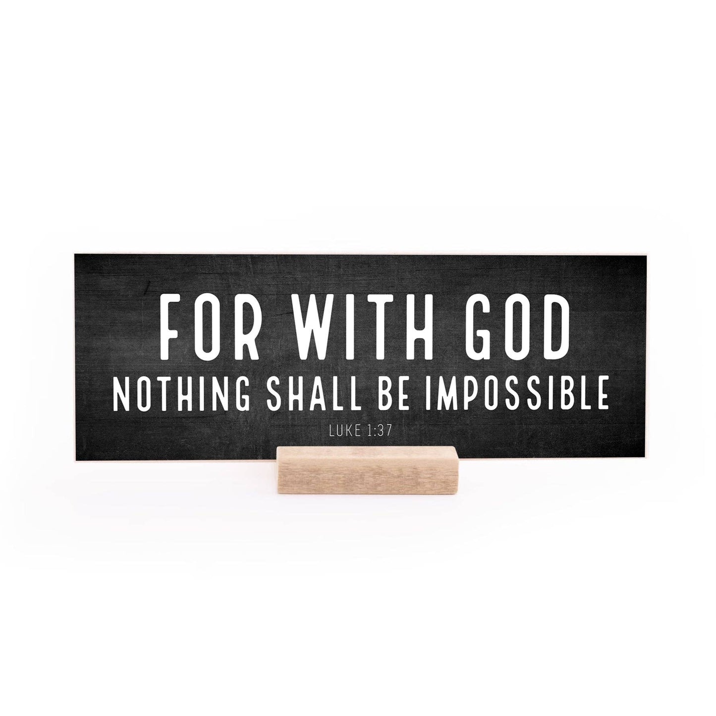 7.5 x 2.75" | Standard | For With God