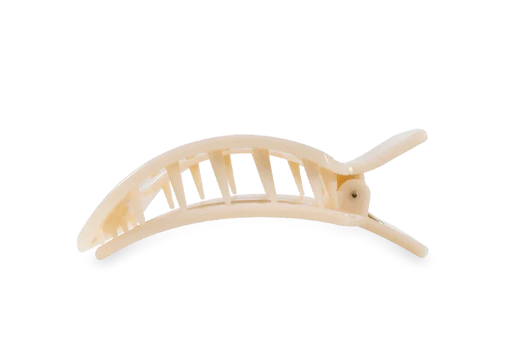 TELETIES Flat Square Hair Clip - Unbreakable Hair Accessory for Laying Back, Yoga, and Thick Hair