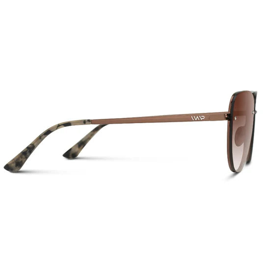 JADE- METALLIC BROWN FRAME/ OMBRE BROWN LENS