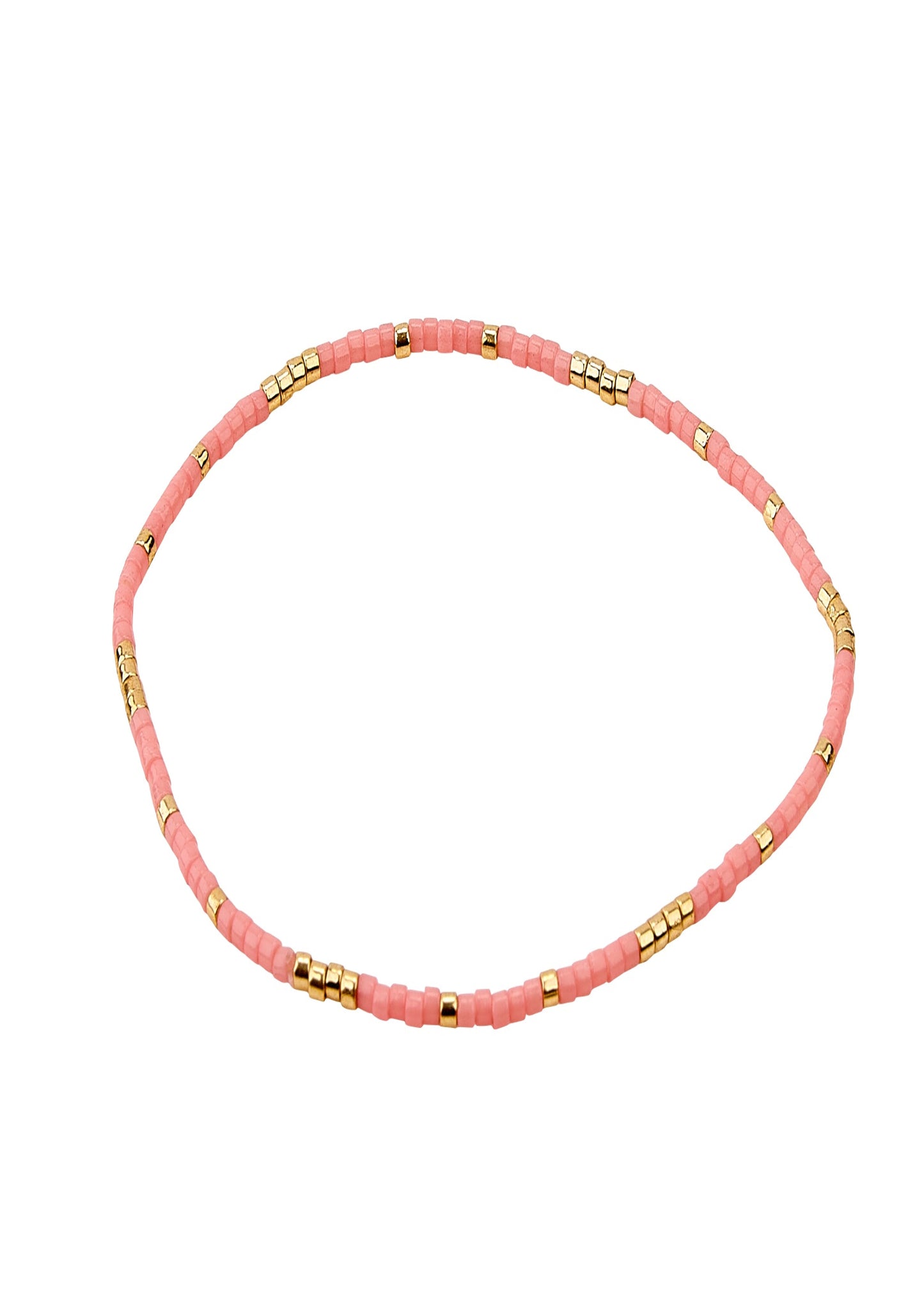 MIYUKI DELICA SEED BEED BRACELET-PINK