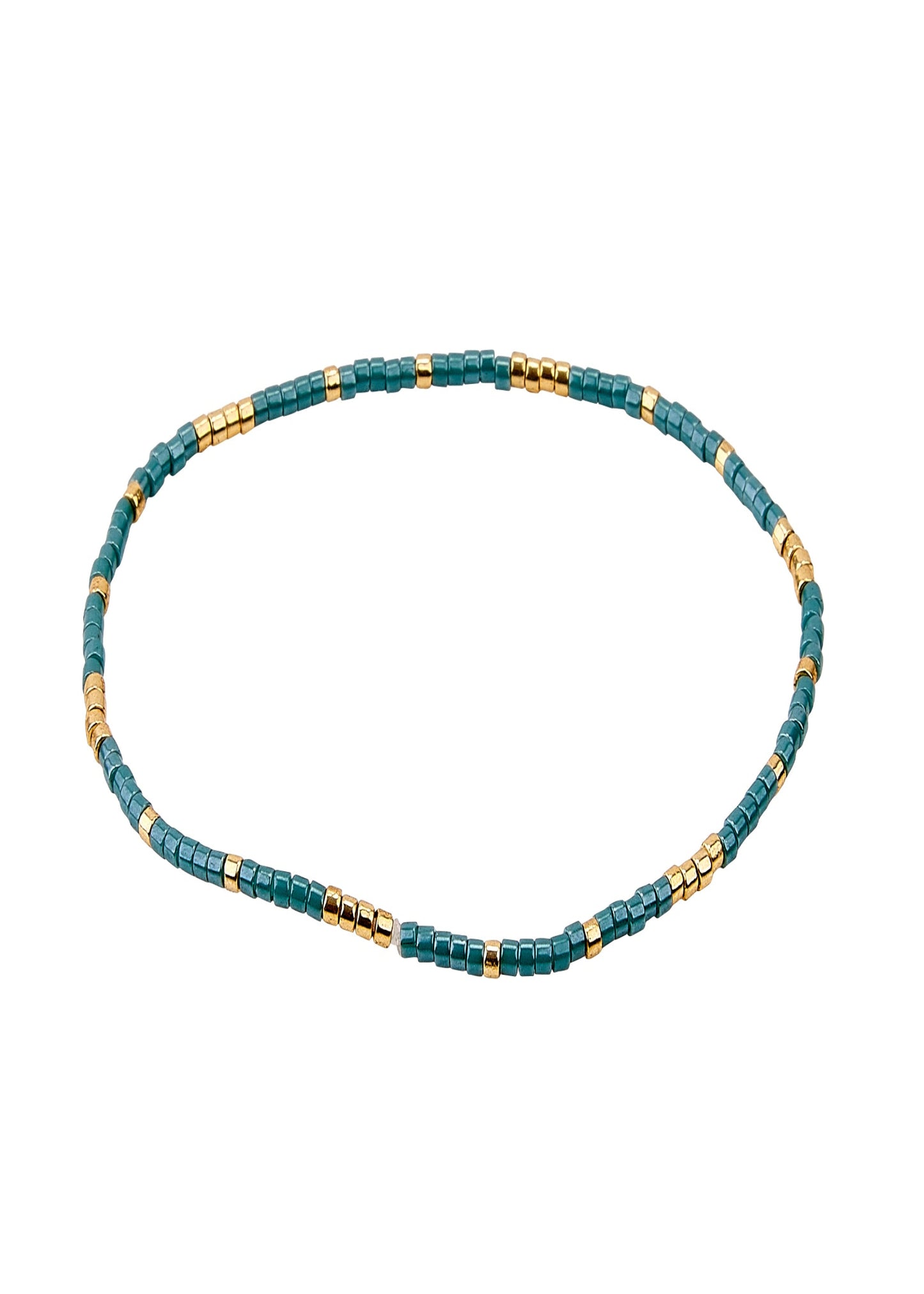 MIYUKI DELICA SEED BEED BRACELET-TURQUOISE
