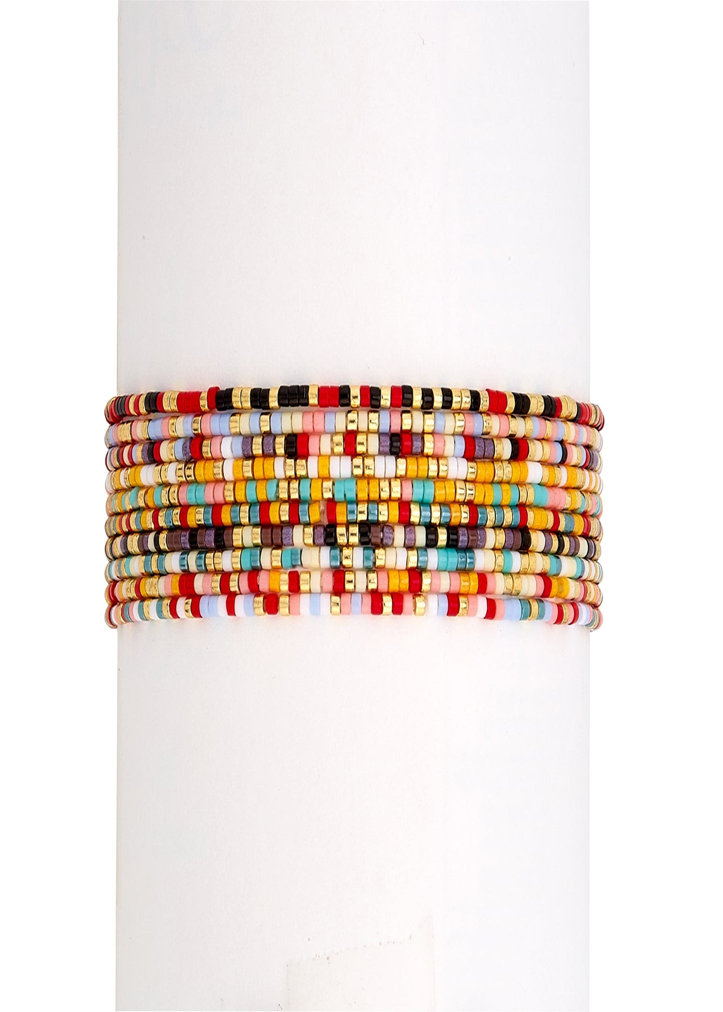 MYIUKI DELICA CONFETTI ROLL ON SEED RED BLACK GOLD