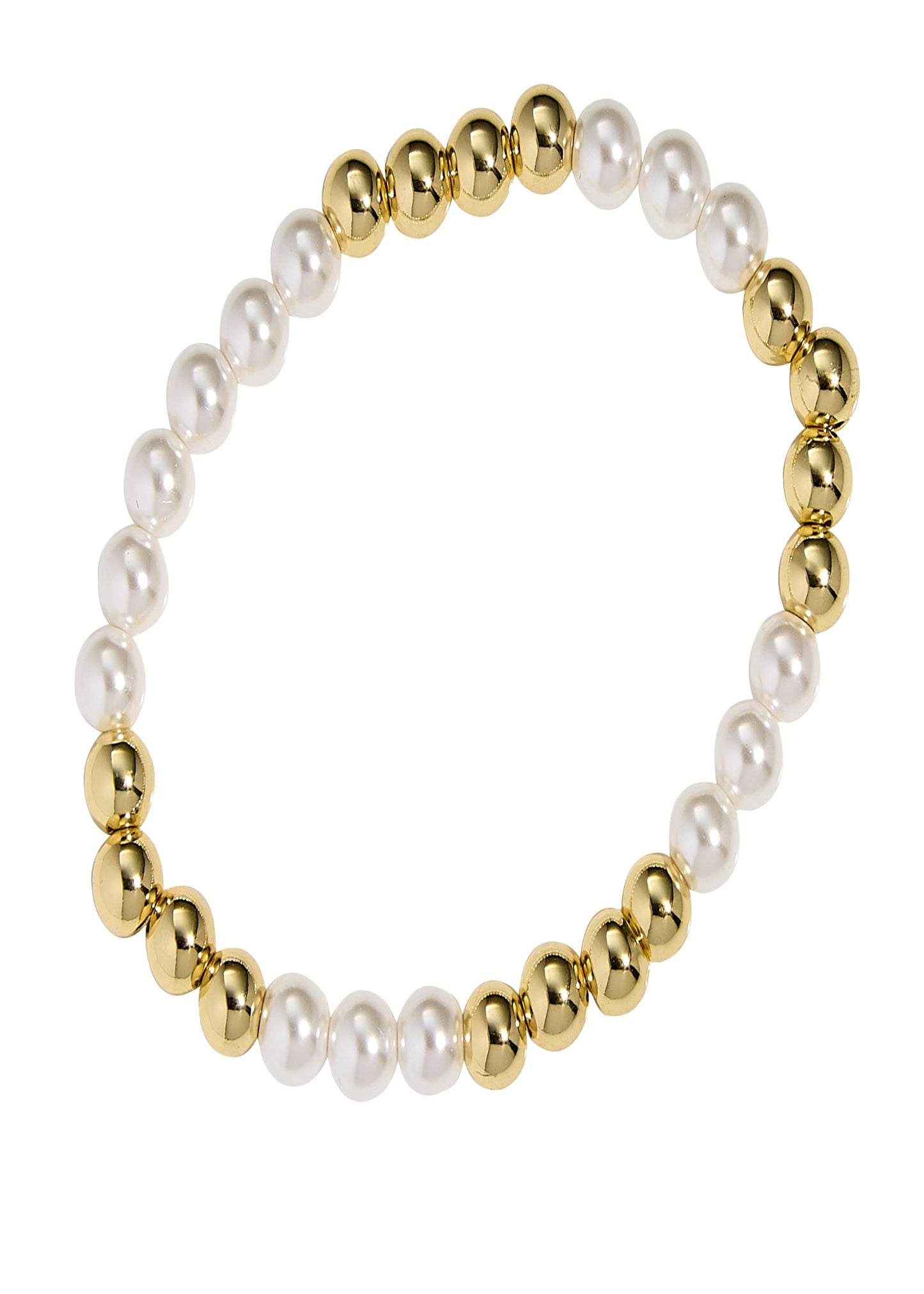 6MM GOLD BALL W 6MM SHELL PEARL