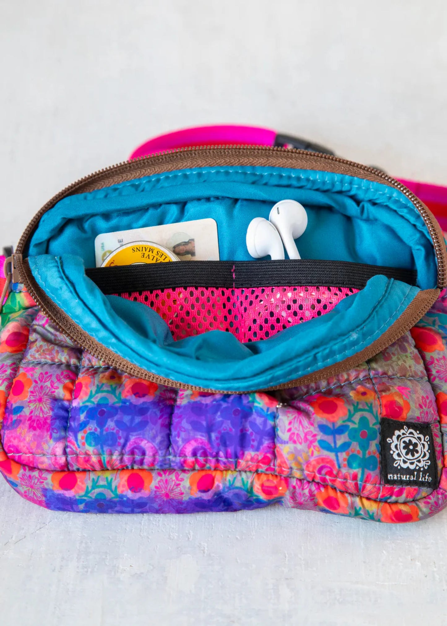 EVERYDAY PUFFY FANNY PACK - PURPLE & PINK