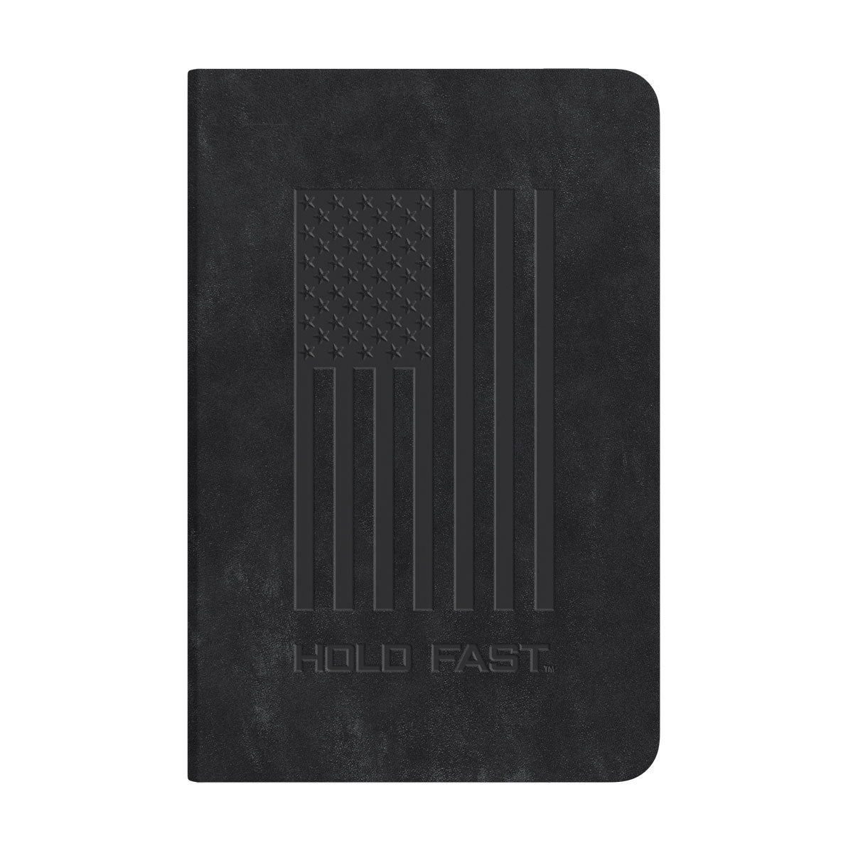 MEN'S FAUX LEATHER JOURNAL - FLAG BLACK