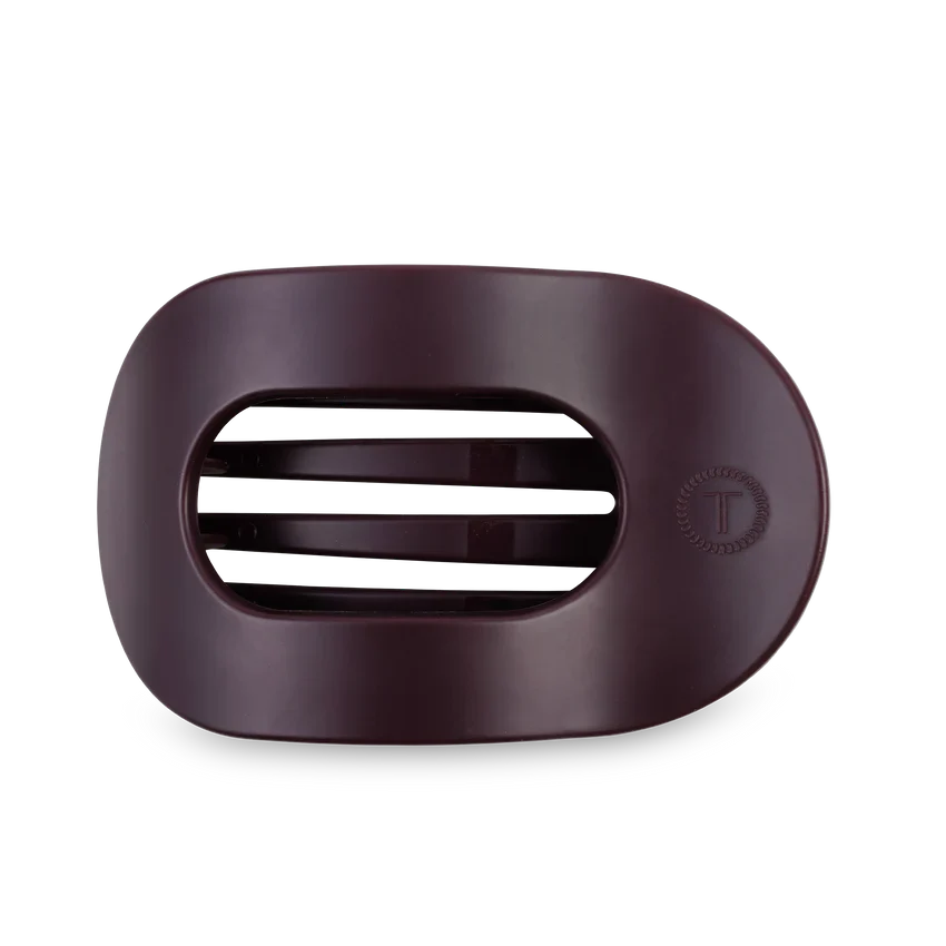 TELETIES Flat Round Hair Clip for Women - Durable Plastic Hair Accessory