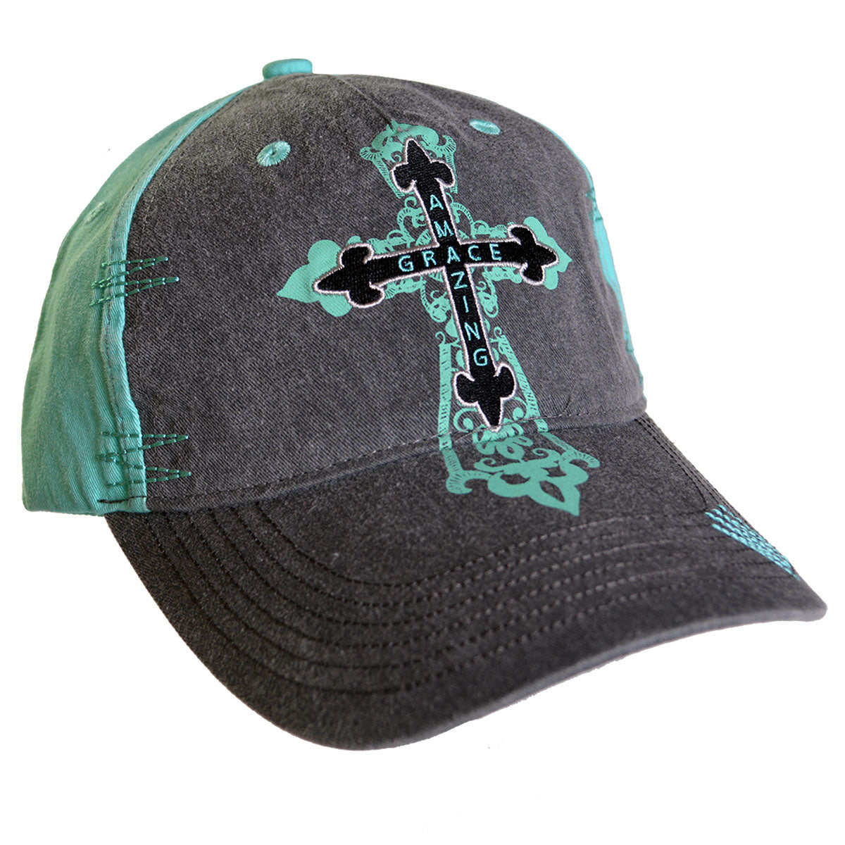 Cherished Girl Cap - Amazing Grace Cross