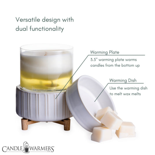 2-IN-1 CLASSIC WARMER CERAMIC & WOOD