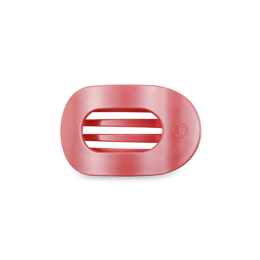 TELETIES Flat Round Hair Clip for Women - Durable Plastic Hair Accessory