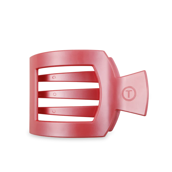 TELETIES Flat Square Hair Clip - Unbreakable Hair Accessory for Laying Back, Yoga, and Thick Hair