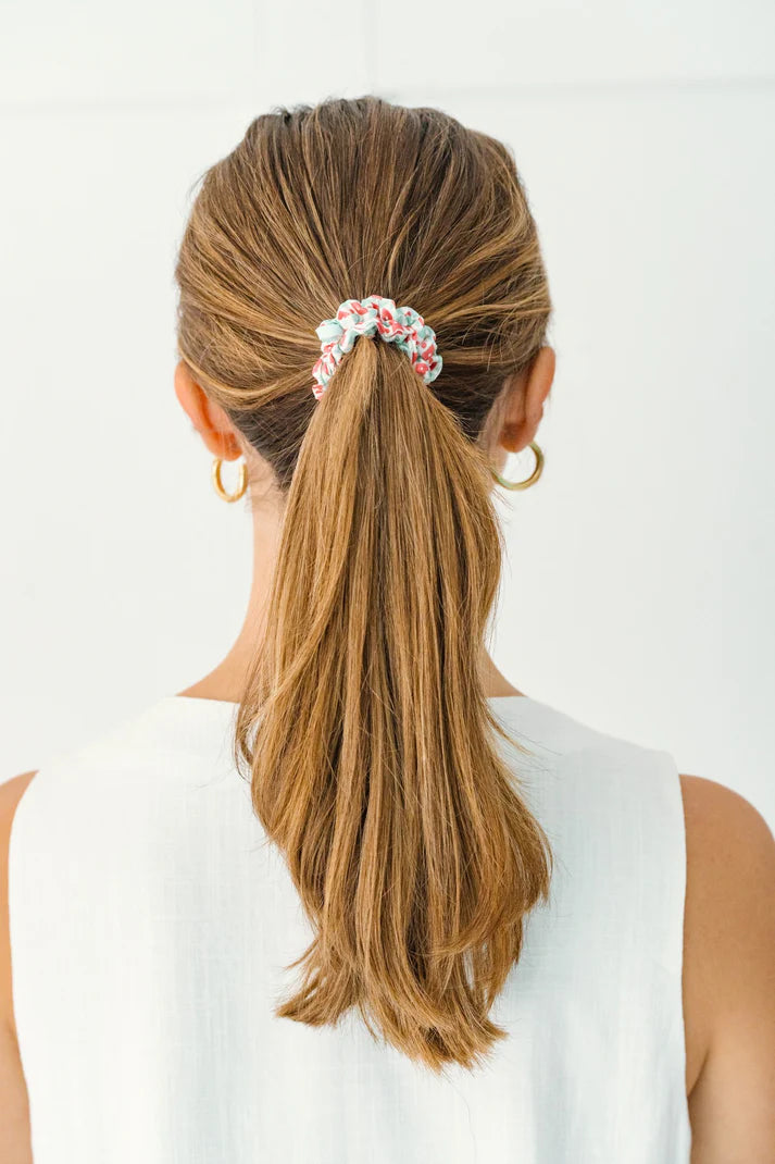 Calming Coral Silk Scrunchies