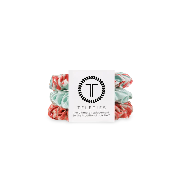 Calming Coral Silk Scrunchies