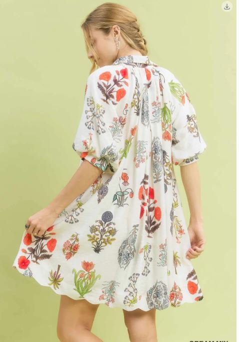 CASSIDY DRESS - CREAM MIX