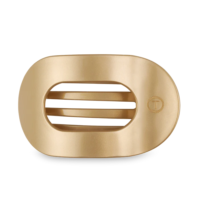 TELETIES Flat Round Hair Clip for Women - Durable Plastic Hair Accessory