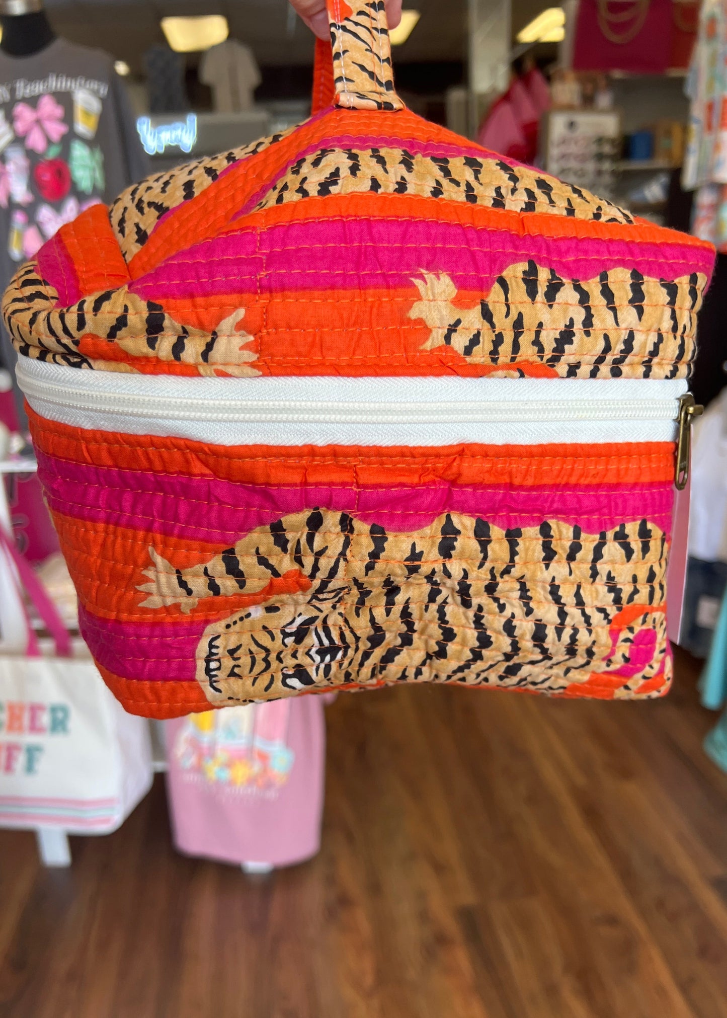VANITY CASE-PINK AND ORANGE
