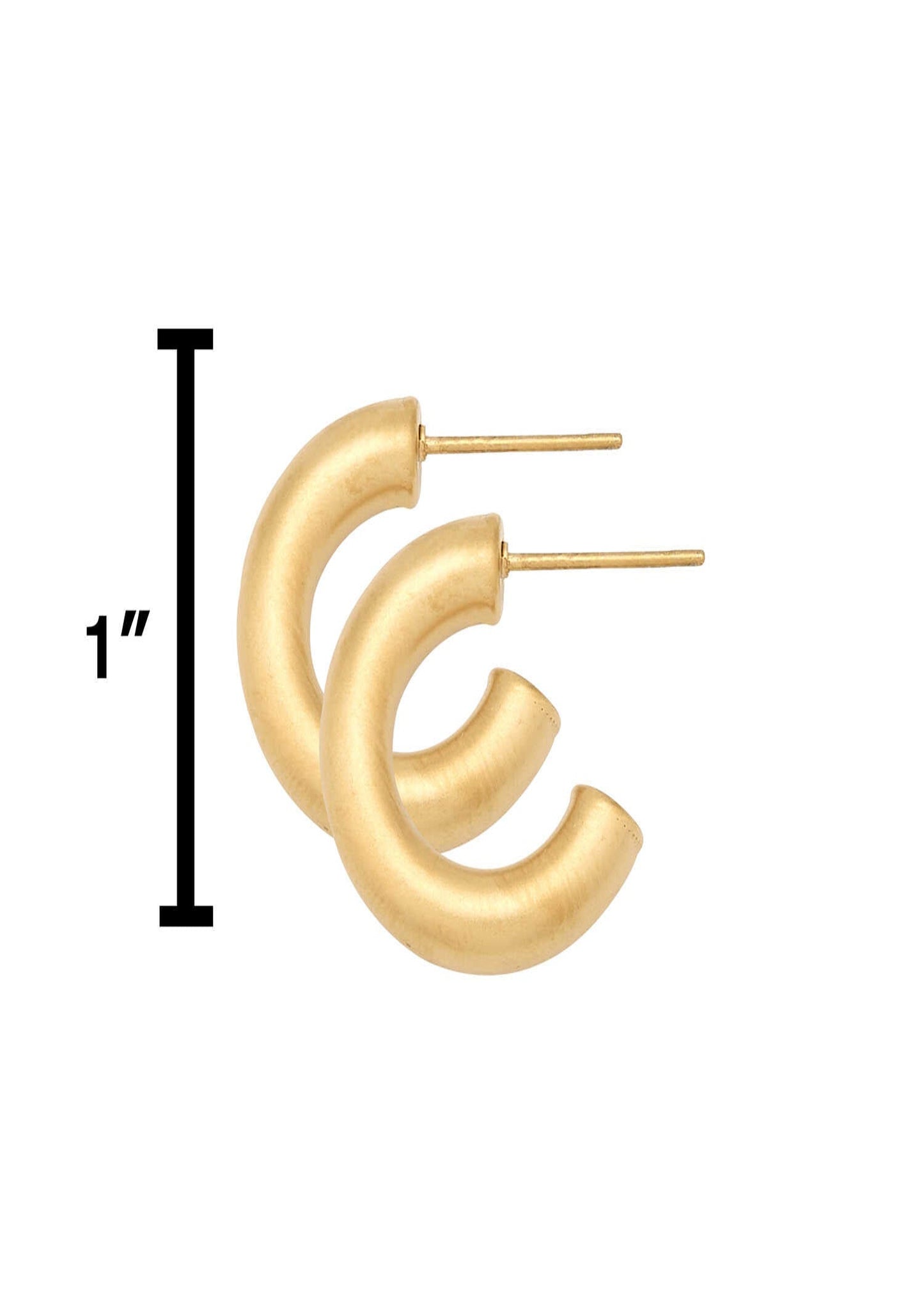 20MM SMALL HOLLOW HOOP GOLD