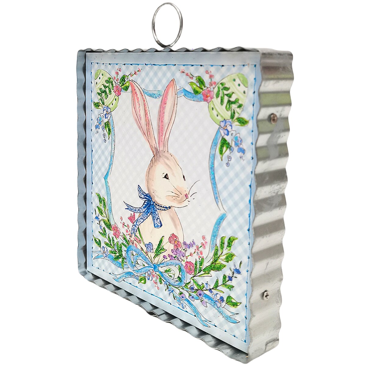 MINI BECKS BLUE GINGHAM RABBIT