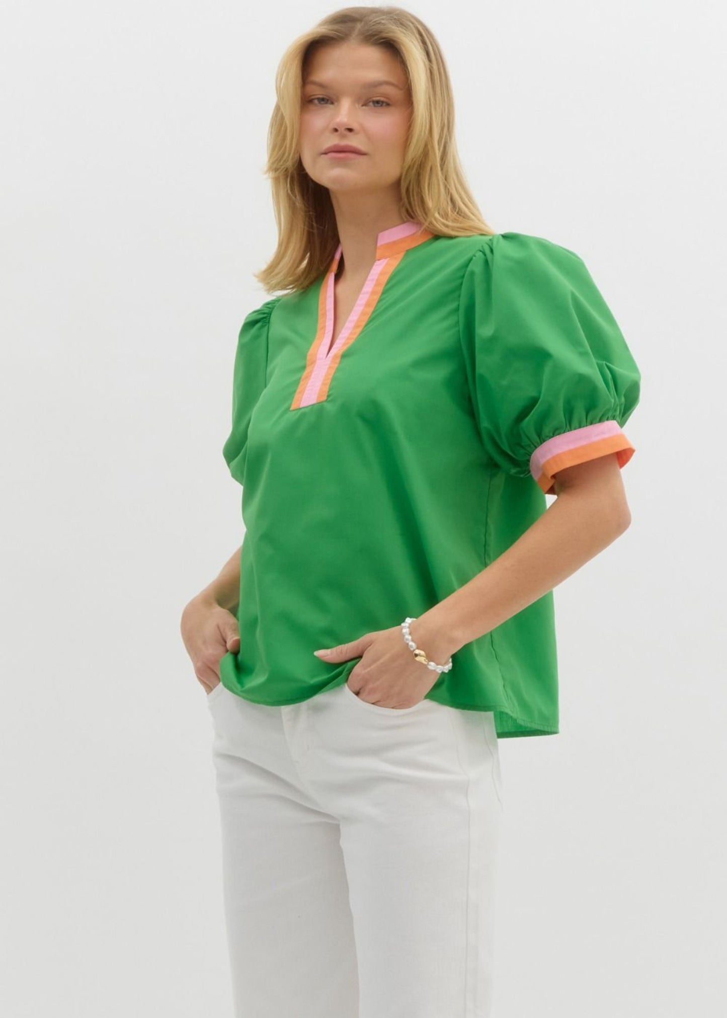 TAYLOR TOP: GREEN