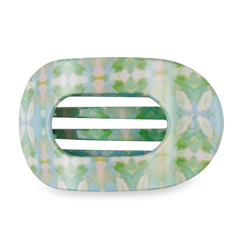 TELETIES Flat Round Hair Clip for Women - Durable Plastic Hair Accessory