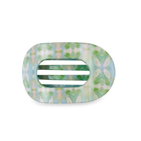 TELETIES Flat Round Hair Clip for Women - Durable Plastic Hair Accessory