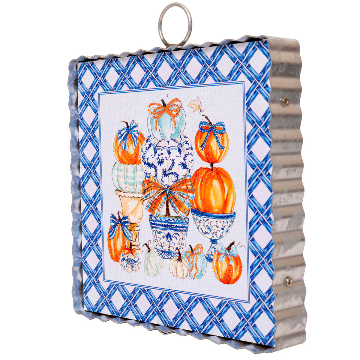 MINI BECK'S BLUE PUMPKIN TOPIARY