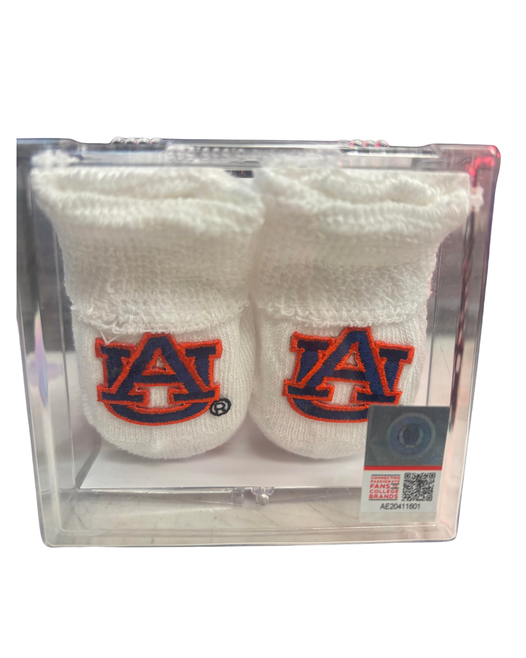 BABY BOOTIE W APPLIQUE-AUBURN : NEWBORN