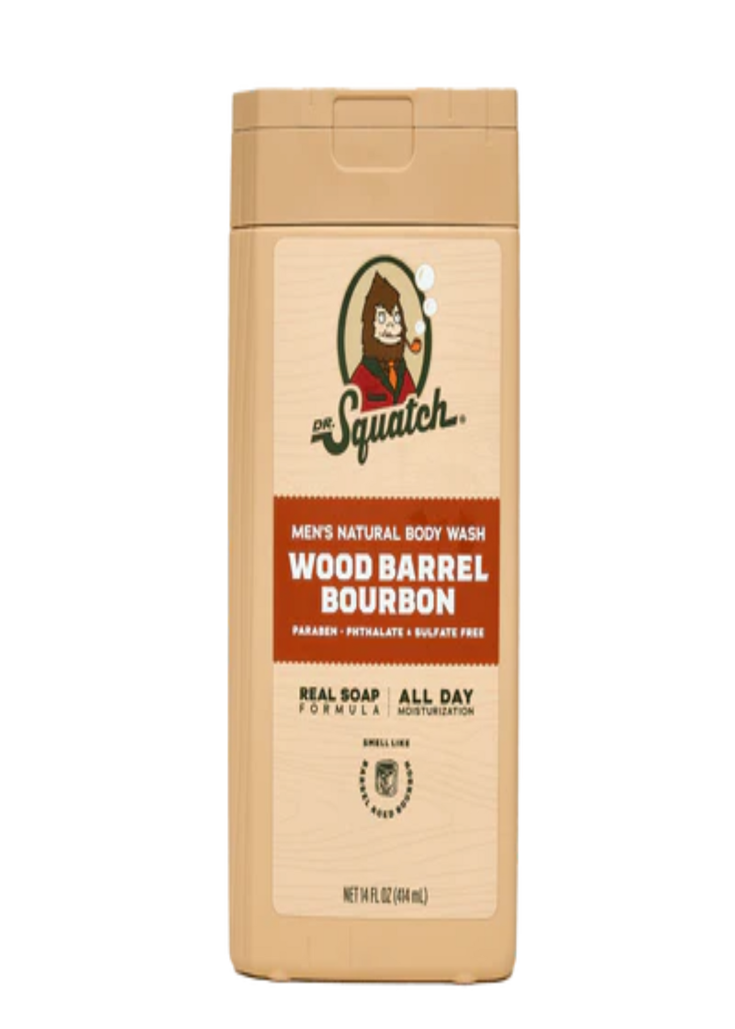 WOOD BARREL BOURBON- 14 OZ BODY WASH