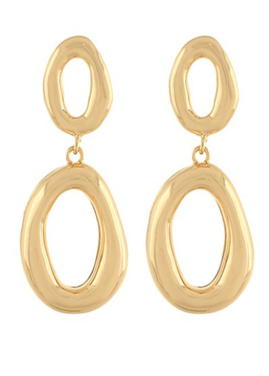 LINKED OVAL EARRINGS