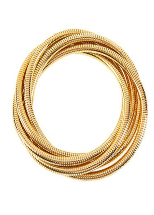 5 ROW OMERGA CHAIN BRACELET