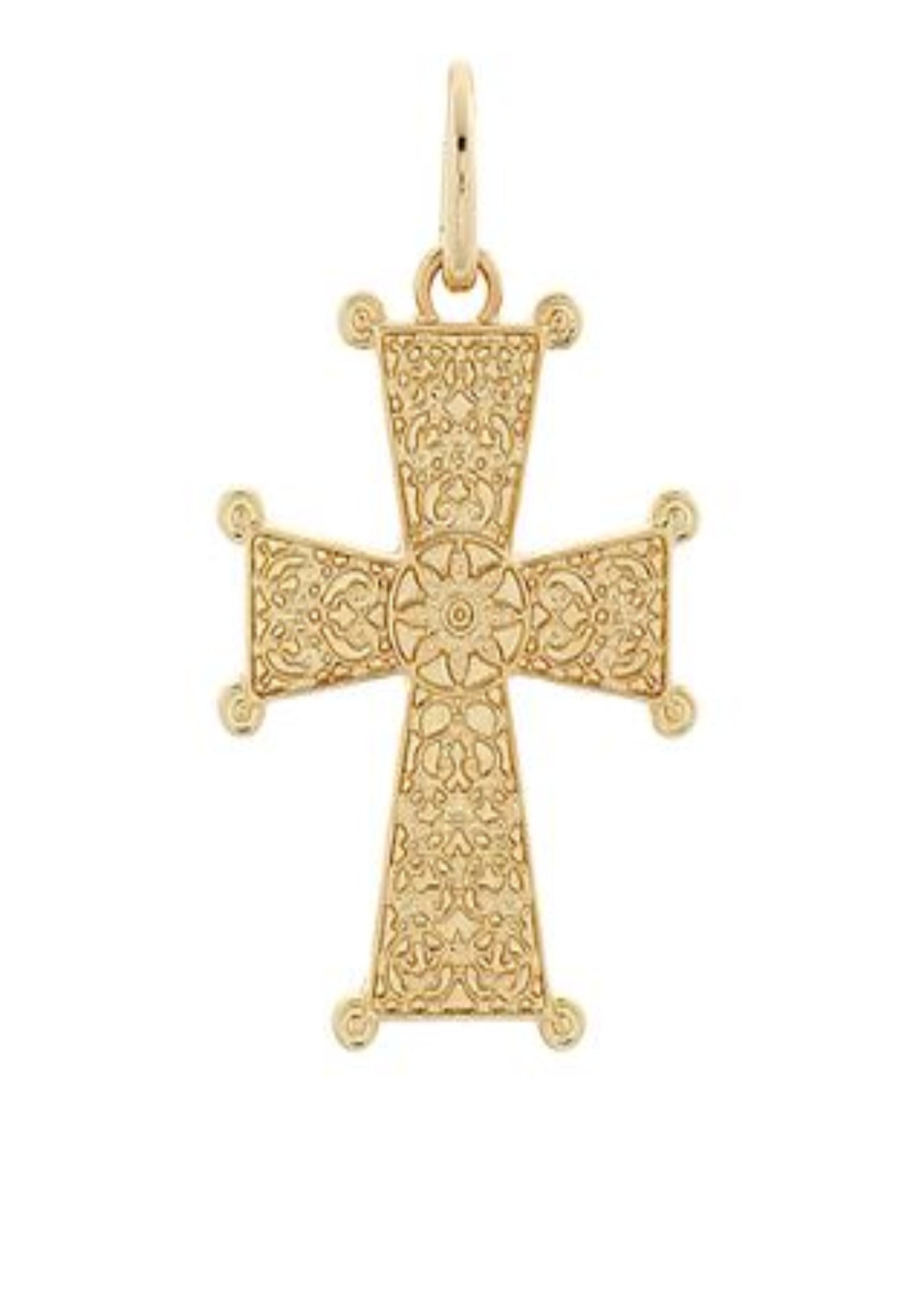 STUDDED CROSS CHARM