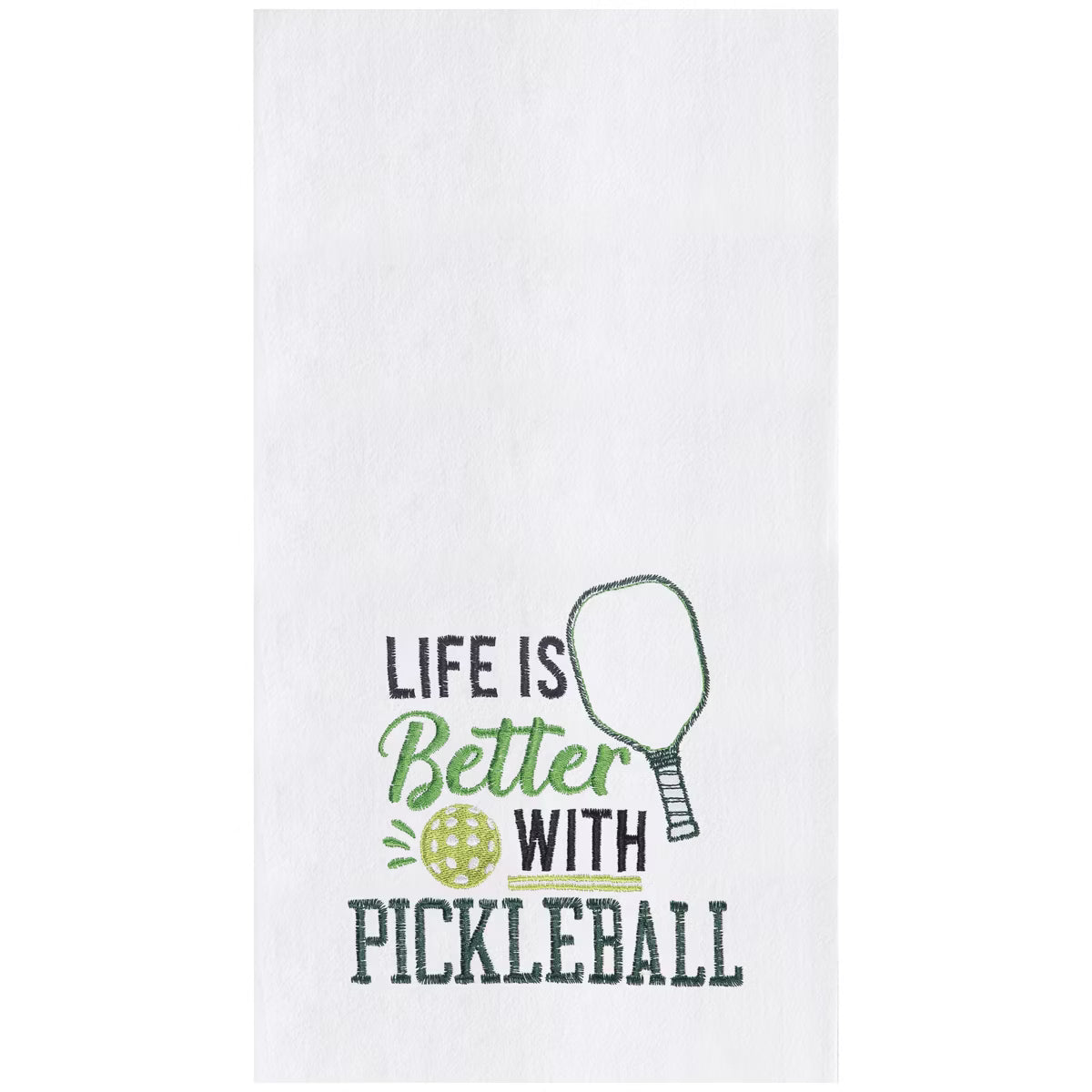 KITCHEN TOWEL - LIFE IS BETTER WITH PICKLEBALL