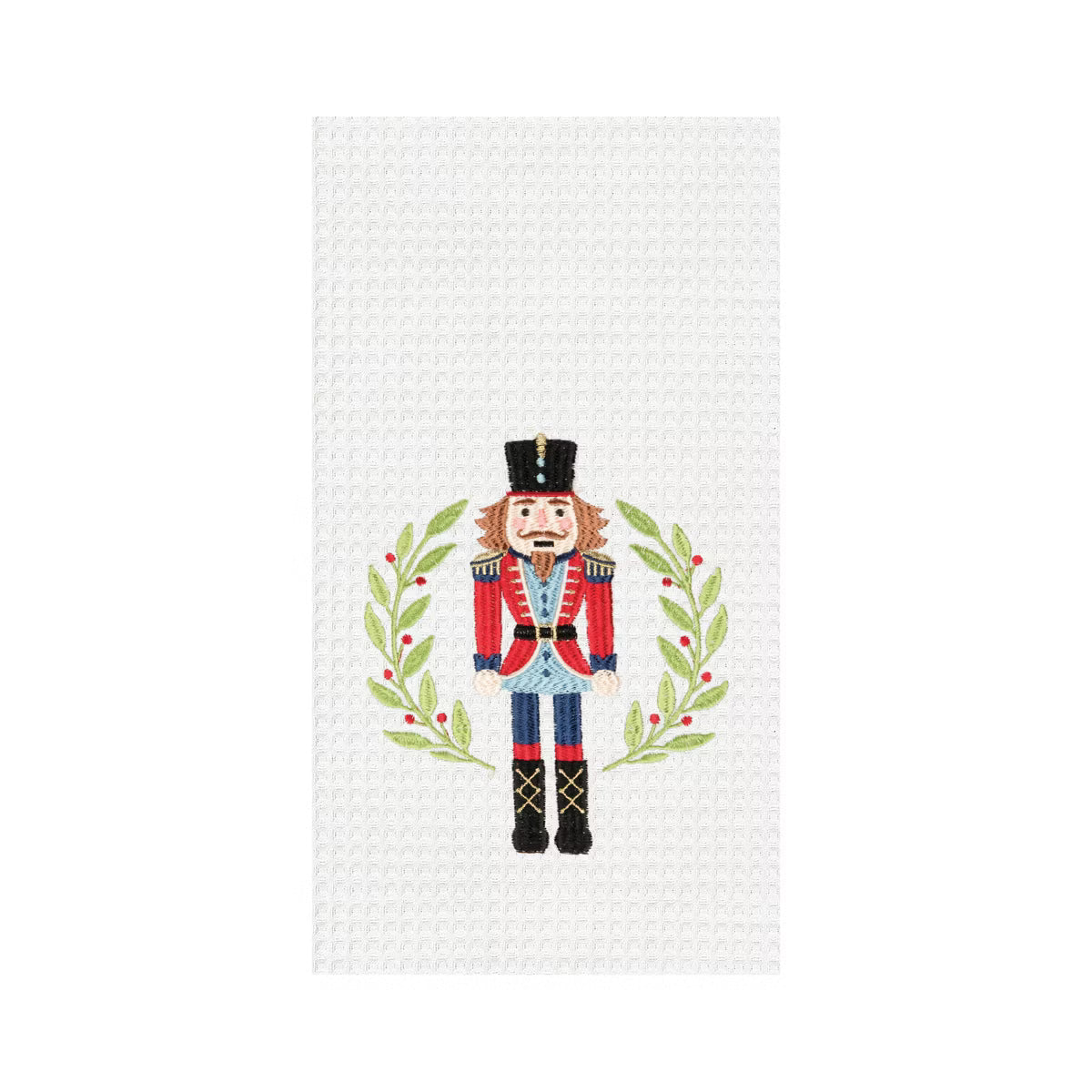 CHRISTMAS TOWEL-NUTCRACKER WREATH