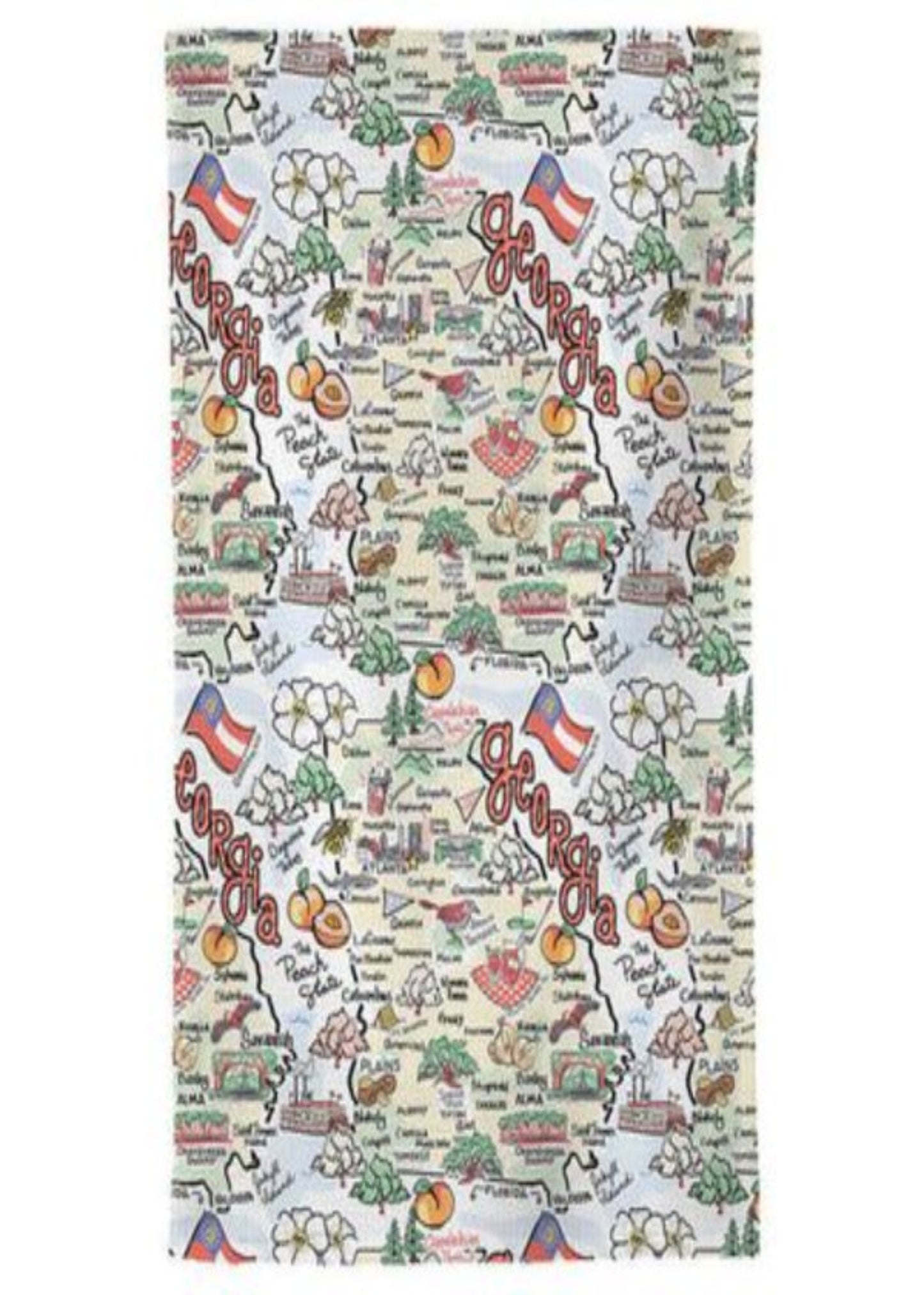 FISHKISS GEORGIA TEA TOWEL