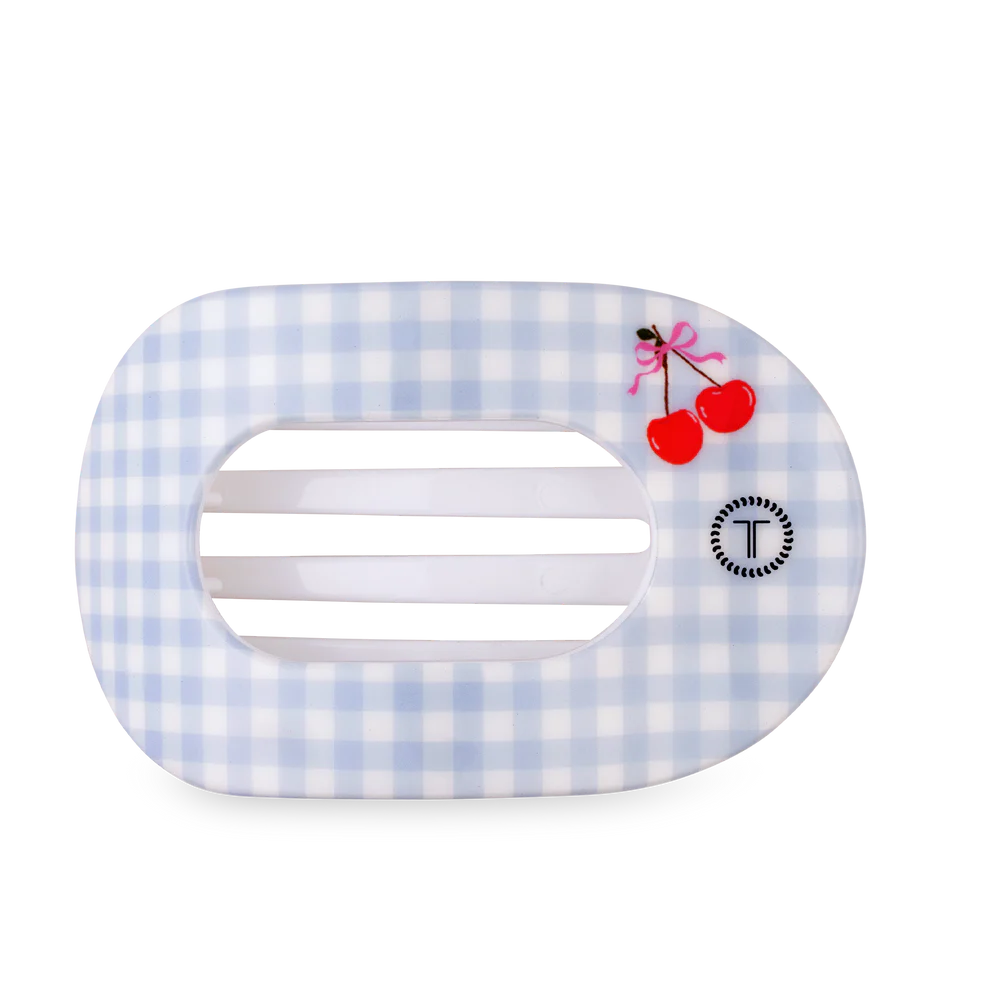 TELETIES Flat Round Hair Clip for Women - Durable Plastic Hair Accessory