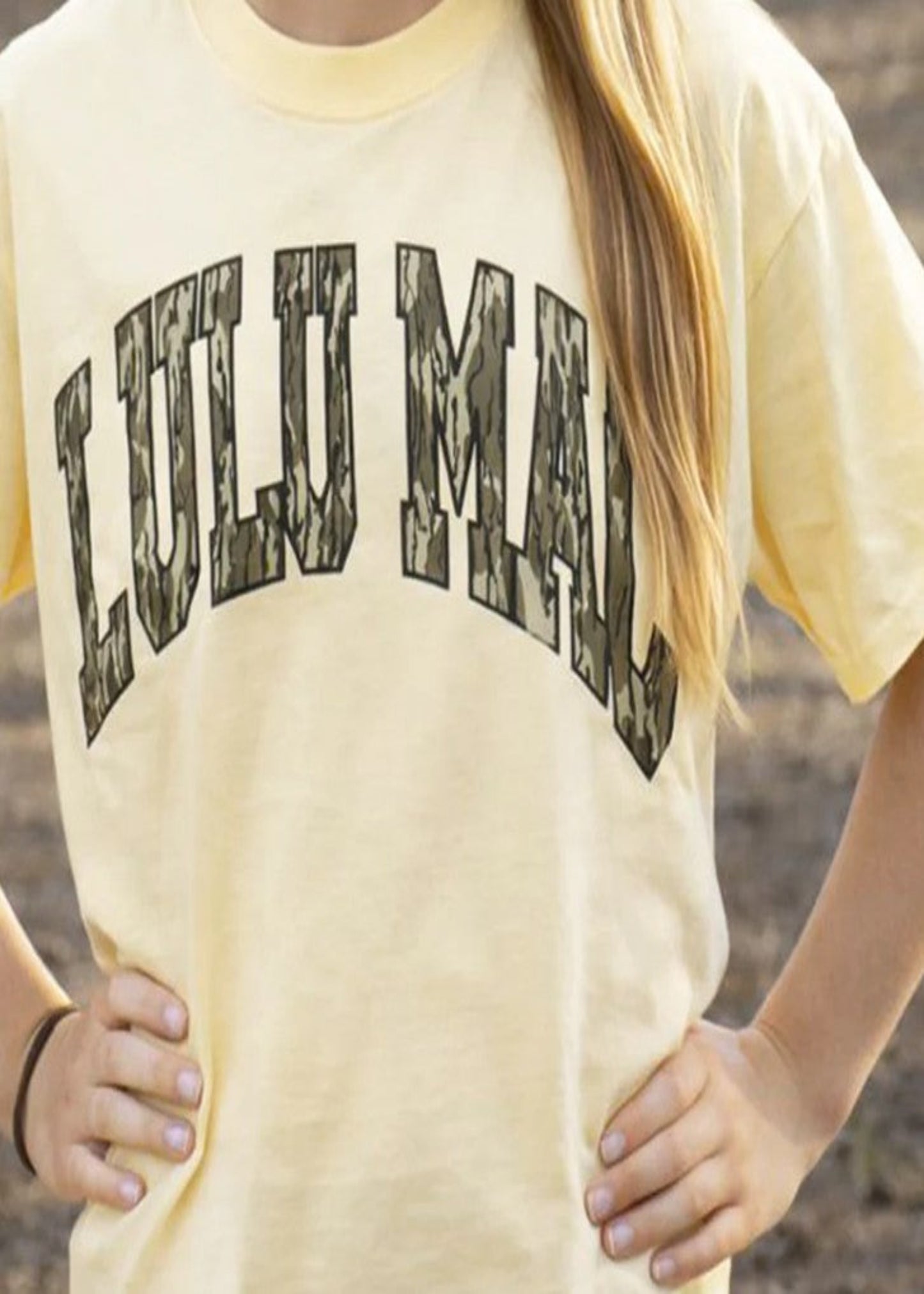 YOUTH MOSSY OAK TEE - BUTTER