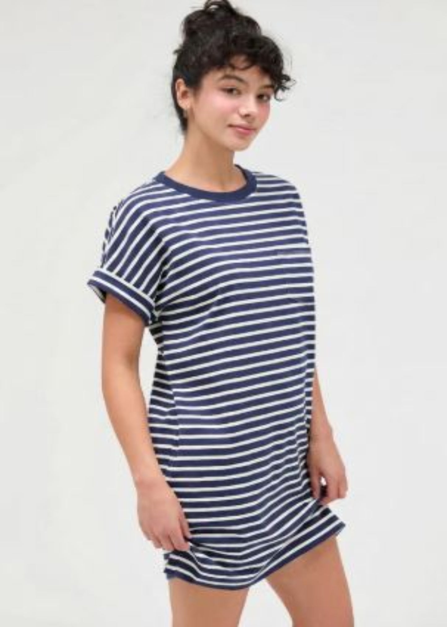 JORDAN DRESS - NAVY STRIPED