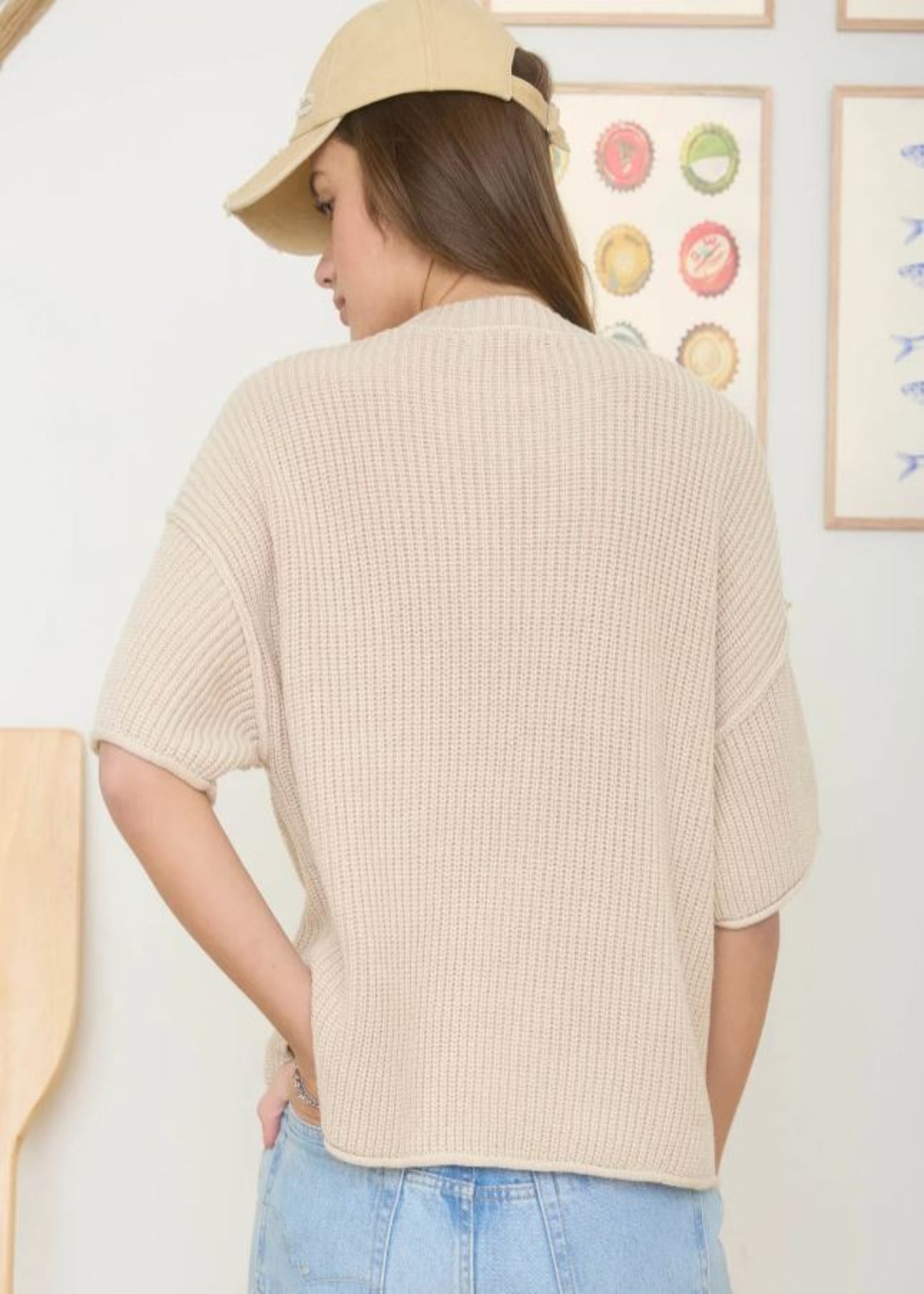 JULIE SWEATER - LIGHT KHAKI
