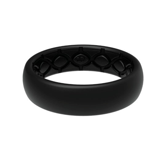 GROOVE ESSENTIAL RING BLACK - THIN SINGLE INJECTION