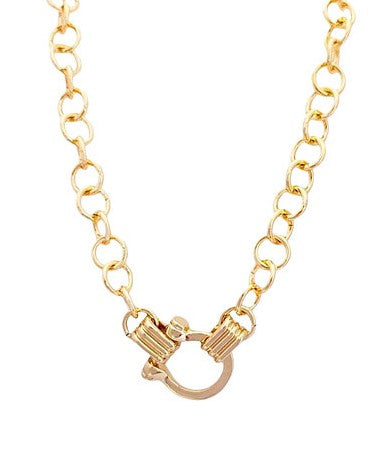DOOR KNOCKER HORSEBIT CHAIN NECKLACE