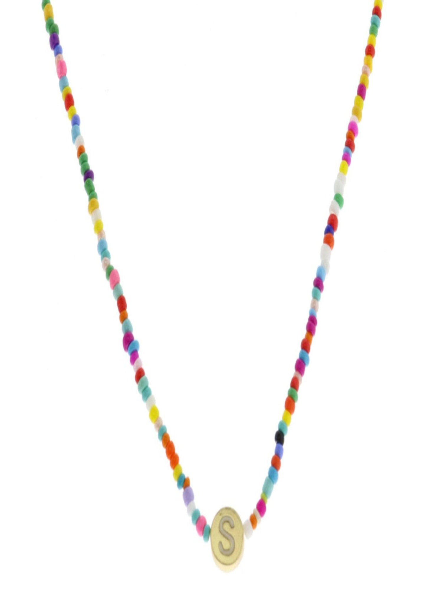 KIDS MULTI BEAD INITIAL NECK-S