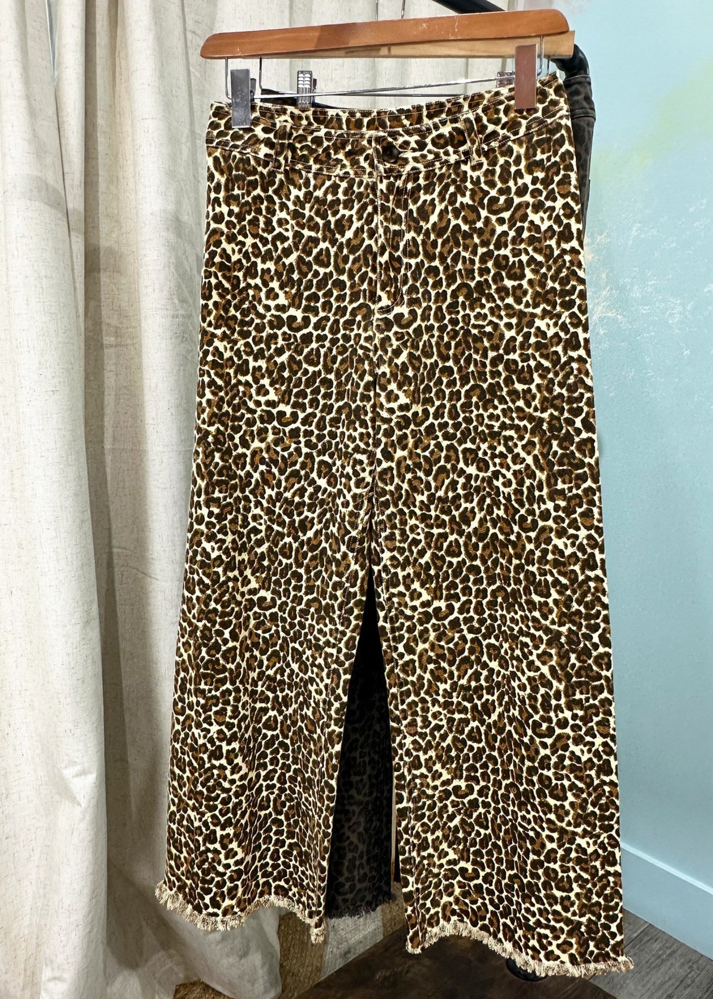 JAYCEE ANIMAL PRINT PANTS-CREAM