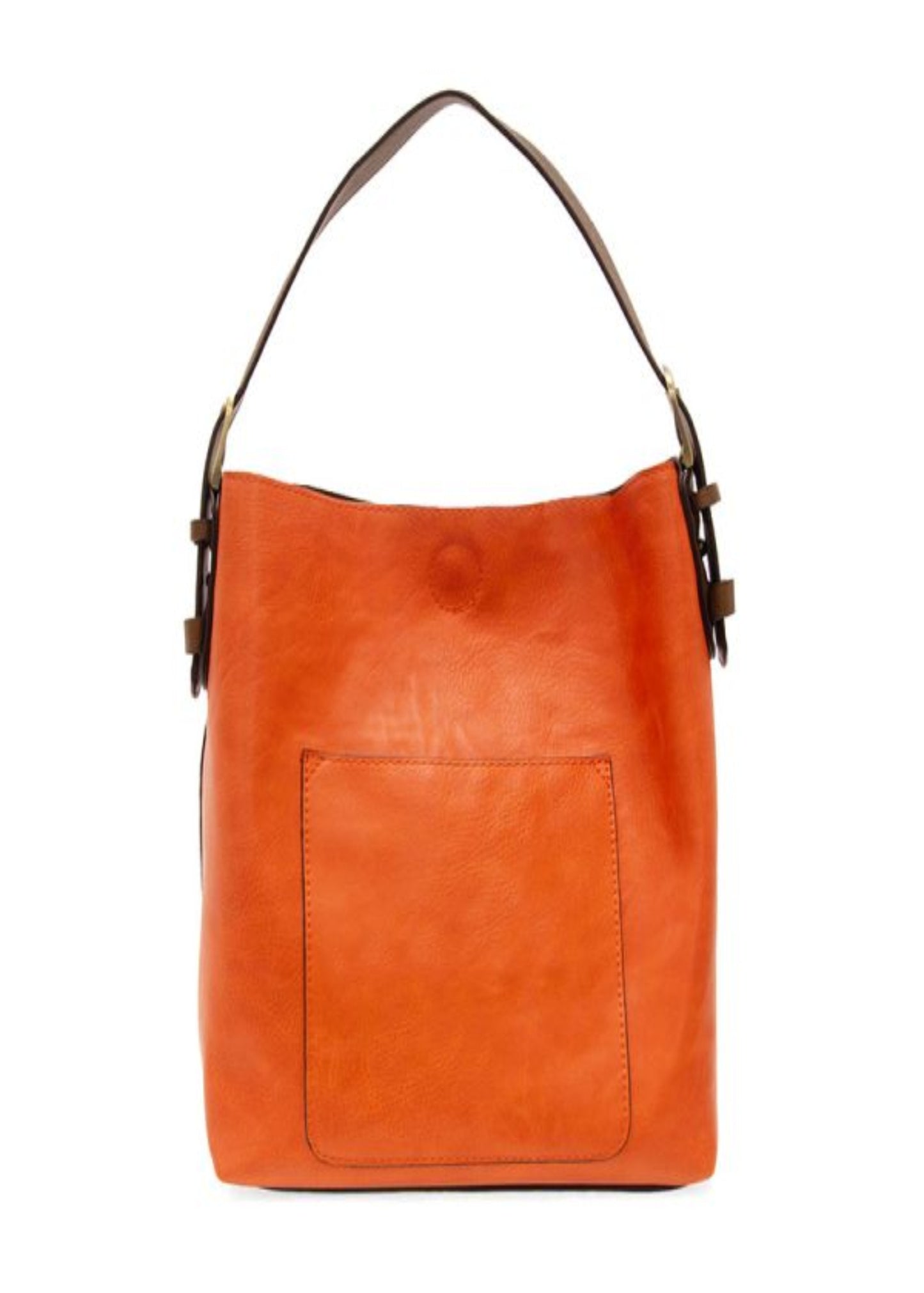 HOBO COFFEE HANDLE HAND BAG - TERRACOTTA ORANGE