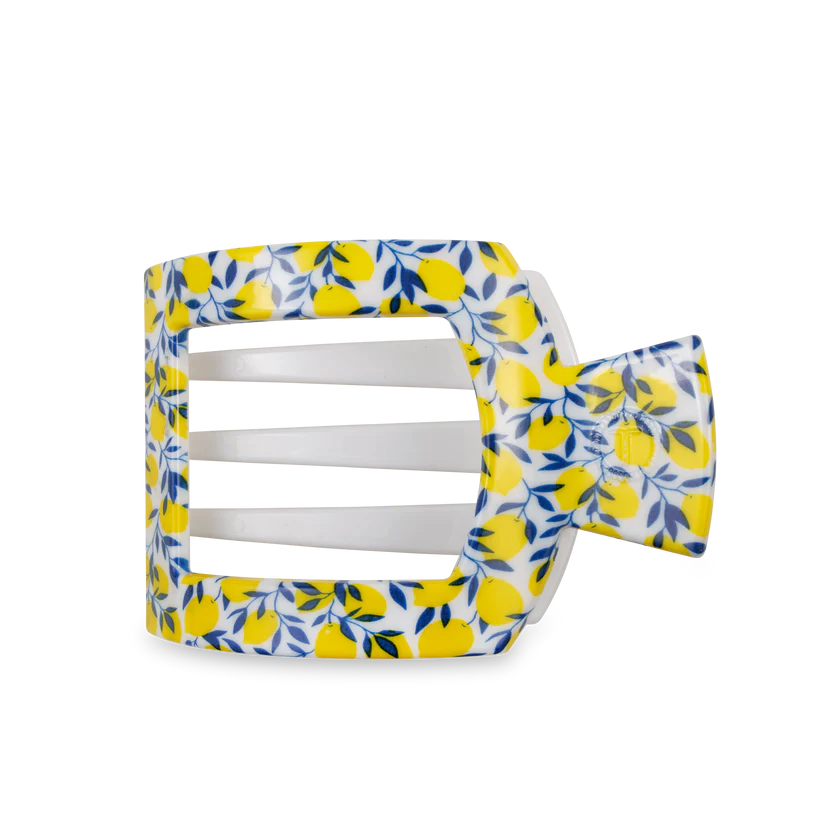 TELETIES Flat Square Hair Clip - Unbreakable Hair Accessory for Laying Back, Yoga, and Thick Hair